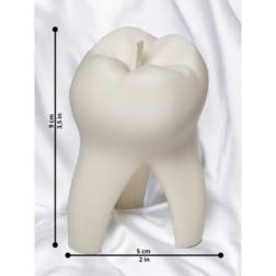 🦷Świeca Sojowa – Kształt Zęba – Unikalna Dekoracja Wnętrza