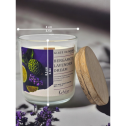 Świeca sojowa - Glass Harmony Collection - 180 ml - Zapach Bergamot Lavender Dream