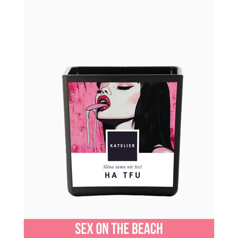 Świeca sojowa Sex on the Beach – Ha Tfu, Ślina Sama Nie Leci (250 ml)