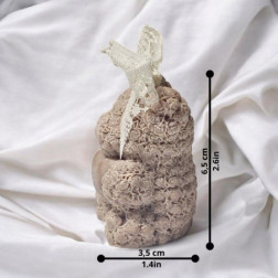 🐻  Świeca Sojowa Miś z Serduszkiem | Urocza Dekoracja Bezzapachowa