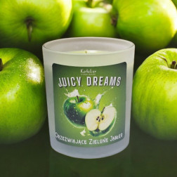 Świeca Sojowa - Juicy Dreams - 140 ml - Zapach Orzeźwiające Zielone Jabłko