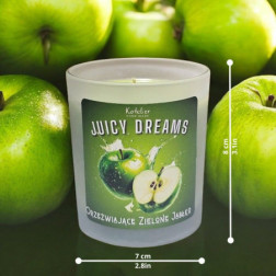 Świeca Sojowa - Juicy Dreams - 140 ml - Zapach Orzeźwiające Zielone Jabłko