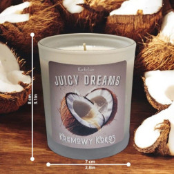 Świeca Sojowa - Juicy Dreams - 140 ml - Zapach Kremowy Kokos