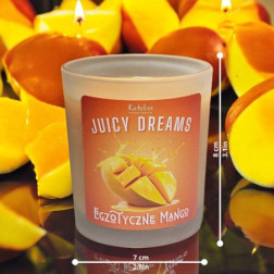 🥭 Świeca Sojowa „Egzotyczne Mango” – Owocowa Świeżość w Twoim Domu