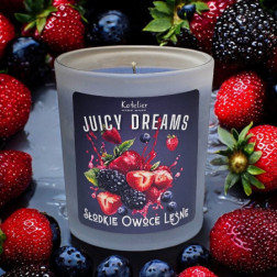 Świeca Sojowa - Juicy Dreams - 140 ml - Zapach Słodkie Owoce Leśne