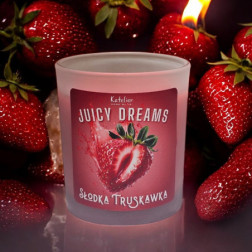 Świeca Sojowa - Juicy Dreams - 140 ml - Zapach Słodka Truskawka