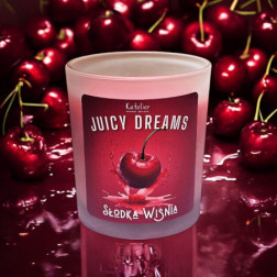 Świeca Sojowa - Juicy Dreams - 140 ml - Zapach Słodka Wiśnia