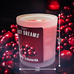 Świeca Sojowa - Juicy Dreams - 140 ml - Zapach Słodka Żurawina