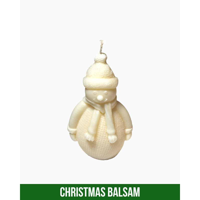 Świeca Sojowa - Bałwanek - 90ml - Zapach Christmas Balsam