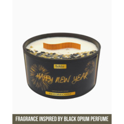 ✨ Ekskluzywna Świeca Sojowa „Happy New Year” | Black Opium | 600 ml | Sylwestrowa Elegancja ✨