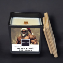 🔥 Świeca Sojowa Merry K*rwa Christmas – Wosk Sojowy, Zapach Christmas Balsam