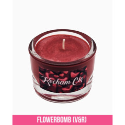 💖 Świeca Sojowa „Kocham Cię” 100 ml | Zapach Flowerbomb (V&R) | Ekologiczna | Idealny Prezent na Walentynki