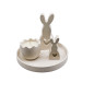 Zestaw Wielkanocny ze świecą sojową – Biały | Jajko zapachowe + zajączki + dekoracyjna podstawka gipsowa | Bergamotka, pomarańcza, wanilia Zestaw Wielkanocny ze świecą sojową – Biały | Jajko zapachowe + zajączki + dekoracyjna podstawka gipsowa | Bergamotka, pomarańcza, wanilia