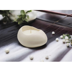 Świeca Jajko- Bergamotka z pomarańczą i wanilią-Ecru-80ml