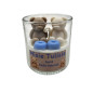 🧸 Świeca Misie Tulisie Niebieska – zapach makaroników 130 ml