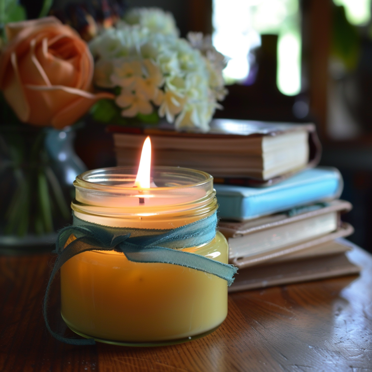 Naturalna świeczka sojowa Prezent dla Nauczyciela – Książka