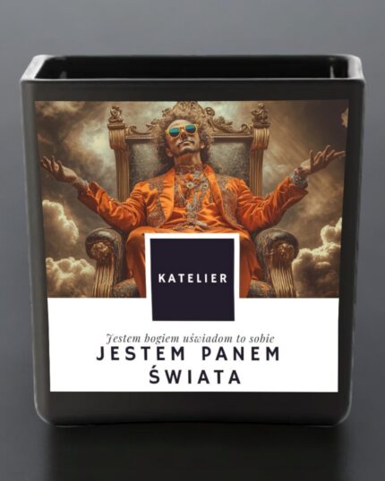 Świeca sojowa jestem Panem świata